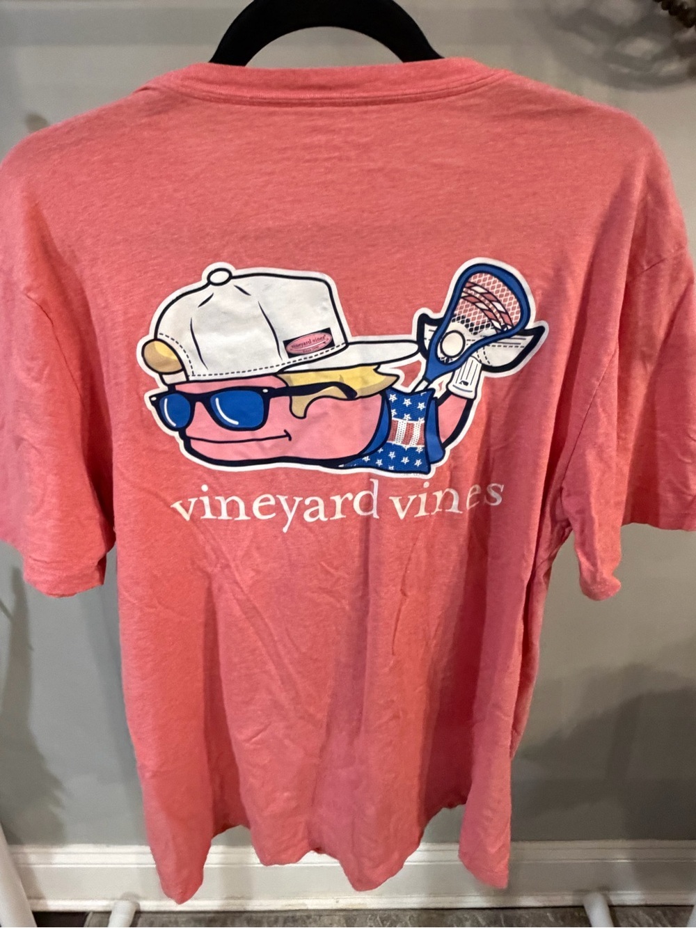 Vineyard Vines salmon Lacrosse Shirt men’s size medium